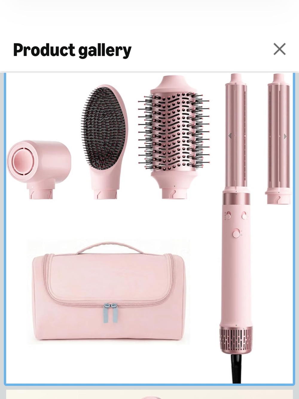 5-in-1 High-Speed Hair Dryer Brush - Pink